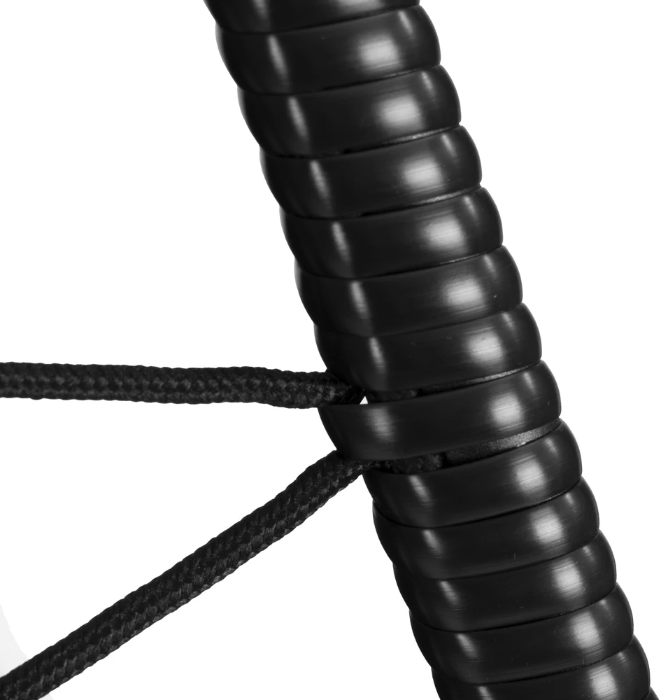 „Cocoon“ pakabinama kėdė, laisvai stovinti, supamoji sodo kėdė, iki 120 kg, pagalvėlės, juodos, „MultiGarden“