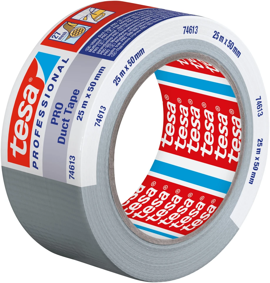 Audinio juosta TESA STANDART (pilka) 25m x 50mm 74613-00003-15