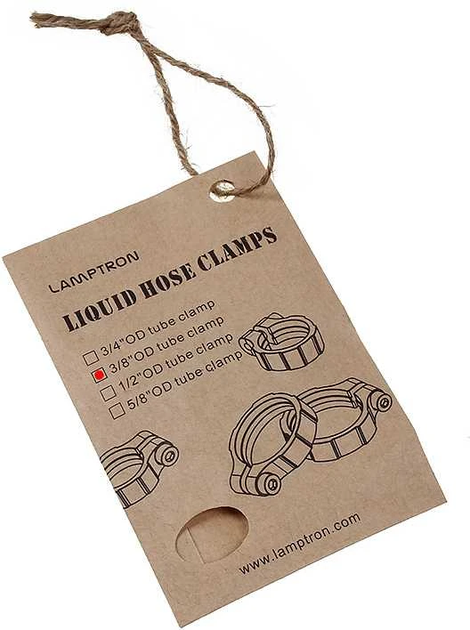 Lamptron 10 mm hose clamp – sidabrinis
