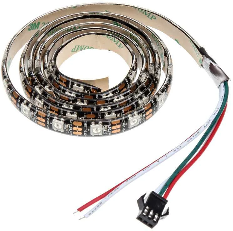 „Lamptron FlexLight“ daugiaprogramiai RGB šviesos diodai, infraraudonųjų spindulių nuotolinio valdymo pultas – 1 m