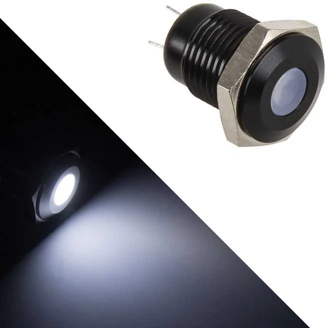 Lamptron Vandalism-proof LED – baltas, juodas housing