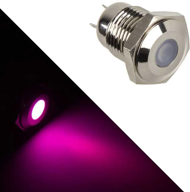 Lamptron Vandalism-protected LED – violetinė, sidabrinis housing