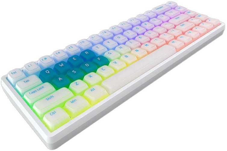 Lamzu Atlantis Pro Magnetic Switch Žaidimų Klaviatūra baltos spalvos