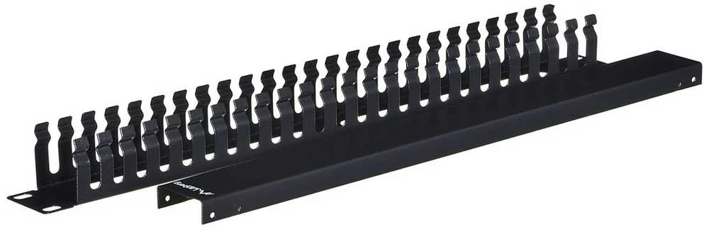 LANBERG AK-1201-B cable management panel type A 19 1U juodas