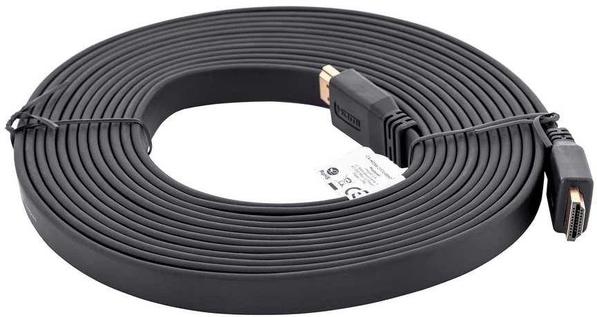 LANBERG CA-HDMI-21CU-0050-BK laidas HDMI M/M V2.0 5M Juodas Butas