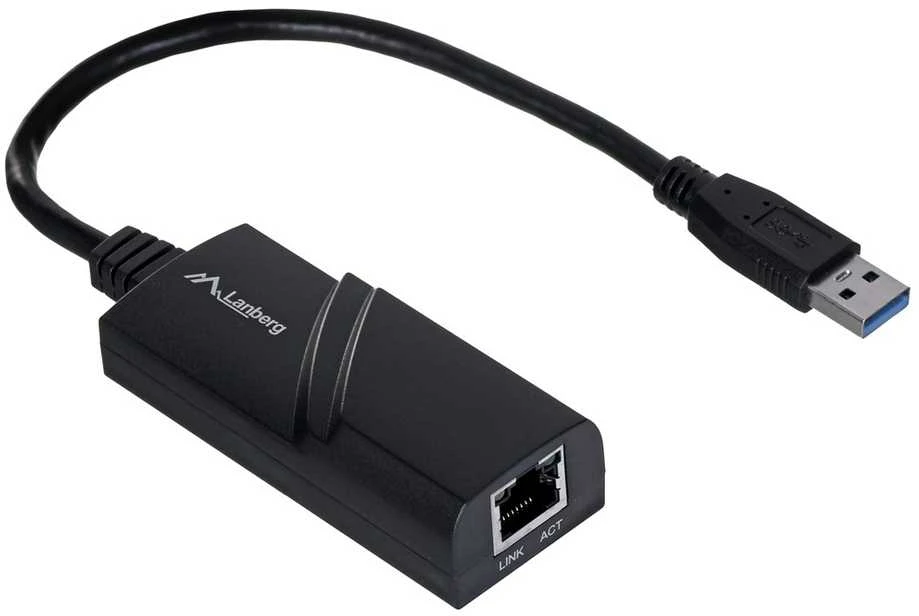 LANBERG NC-1000-01 Adapteris Lan Card USB 3.0 – RJ45 1GB ant kabelio