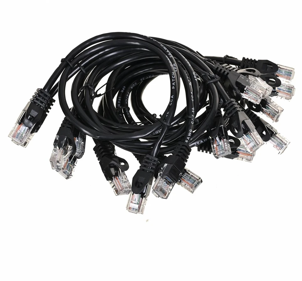 LANBERG PCU5-20CC-0050-BK Patchcord RJ45 kat. 5e UTP 0,5m judas 10-Pack