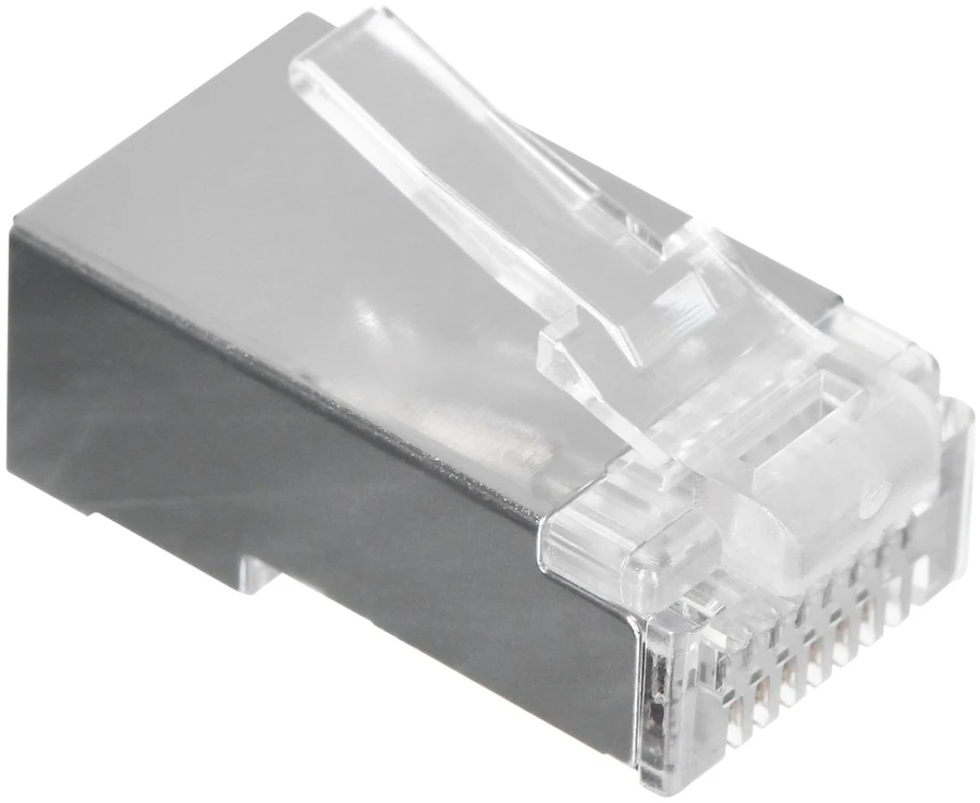 LANBERG PLS-5000EZ „Lanberg Plug RJ-45 FTP CAT5E 8P8C (100PCS) Pass-Trough