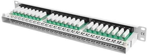 LANBERG PPU5-1048-S komutacinė panelė, 48 prievadų, 1U, cat. 5e, pilkas