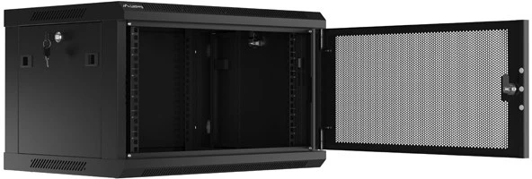 Lanberg pakabinama spintelė 19" 6U 600X450 juoda perforuotos durys