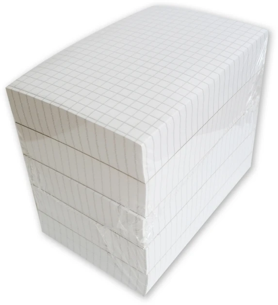 Lapeliai užrašams - bloknotas College, 80x120mm, 250 lapų, klijuoti, langeliais