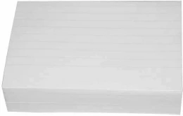 Lapeliai užrašams - bloknotas College, 80x120mm, 250 lapų, klijuoti, linijomis