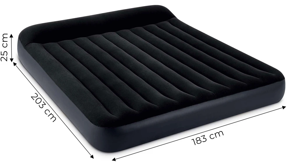 Intex Pripučiamas čiužinys su pagalvėle Dura-Beam Classic 183x203x25 cm #64144