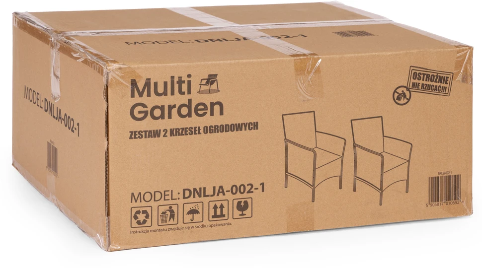 2 sodo fotelių su pagalvėlėmis komplektas, kėdžių komplektas balkonui, terasai, sodui, juodas, „MultiGarden“
