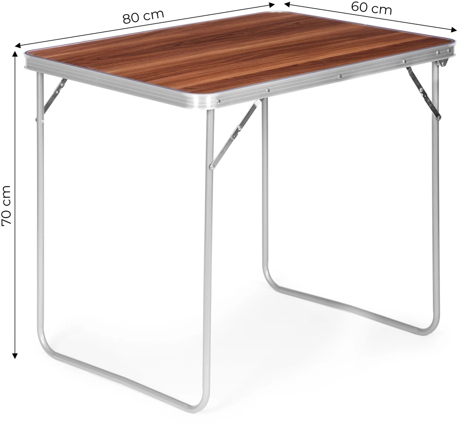 MultiGarden Turistinis stalas ModernHome, 80x60x70 cm, rudas