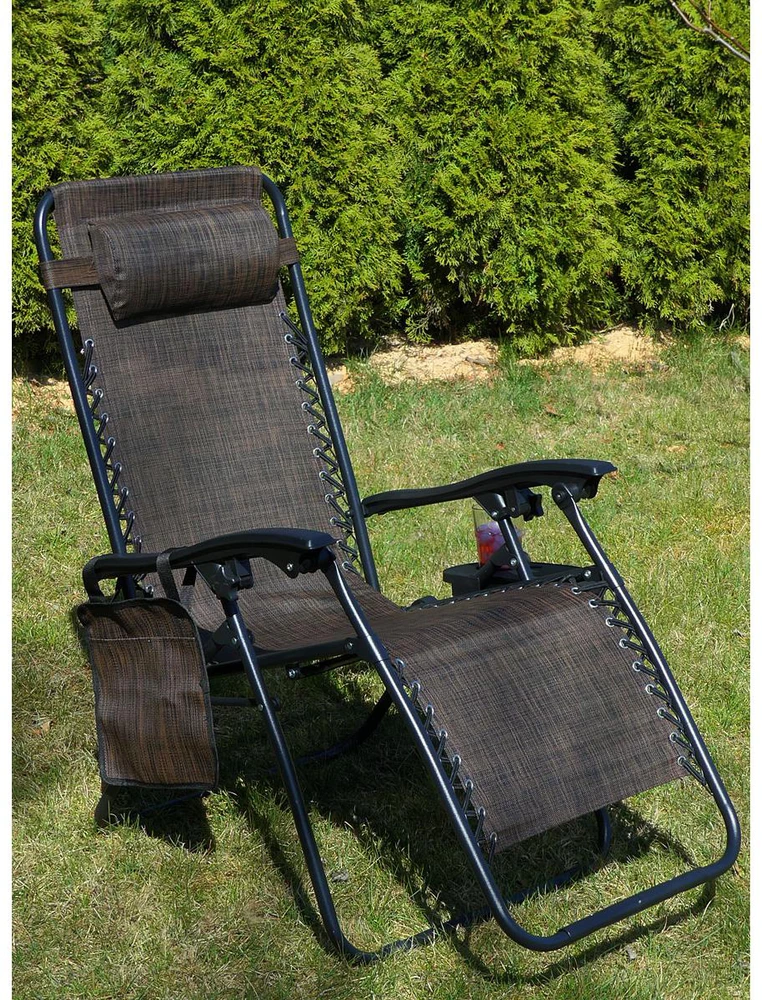 Saska Garden LEŻAK OGRODOWY sulankstomas Daugiafunkcinis 175X52/65X107CMY RUDA