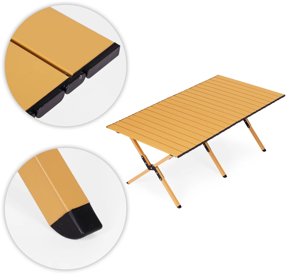 Sulankstomas stovyklavimo stalas 120×60 cm su nešiojimo krepšiu, MultiGarden