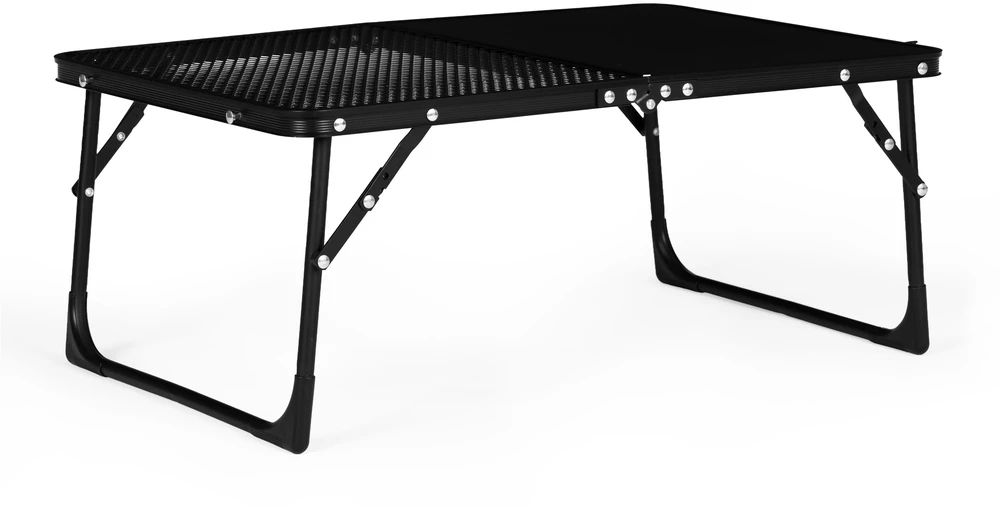 Turistinis kempingo stalas 60×40 cm, susilankstantis į lagaminą, juodas MultiGarden