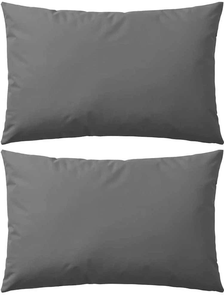 Lauko pagalvės, 2 vnt., pilkos, 60x40 cm