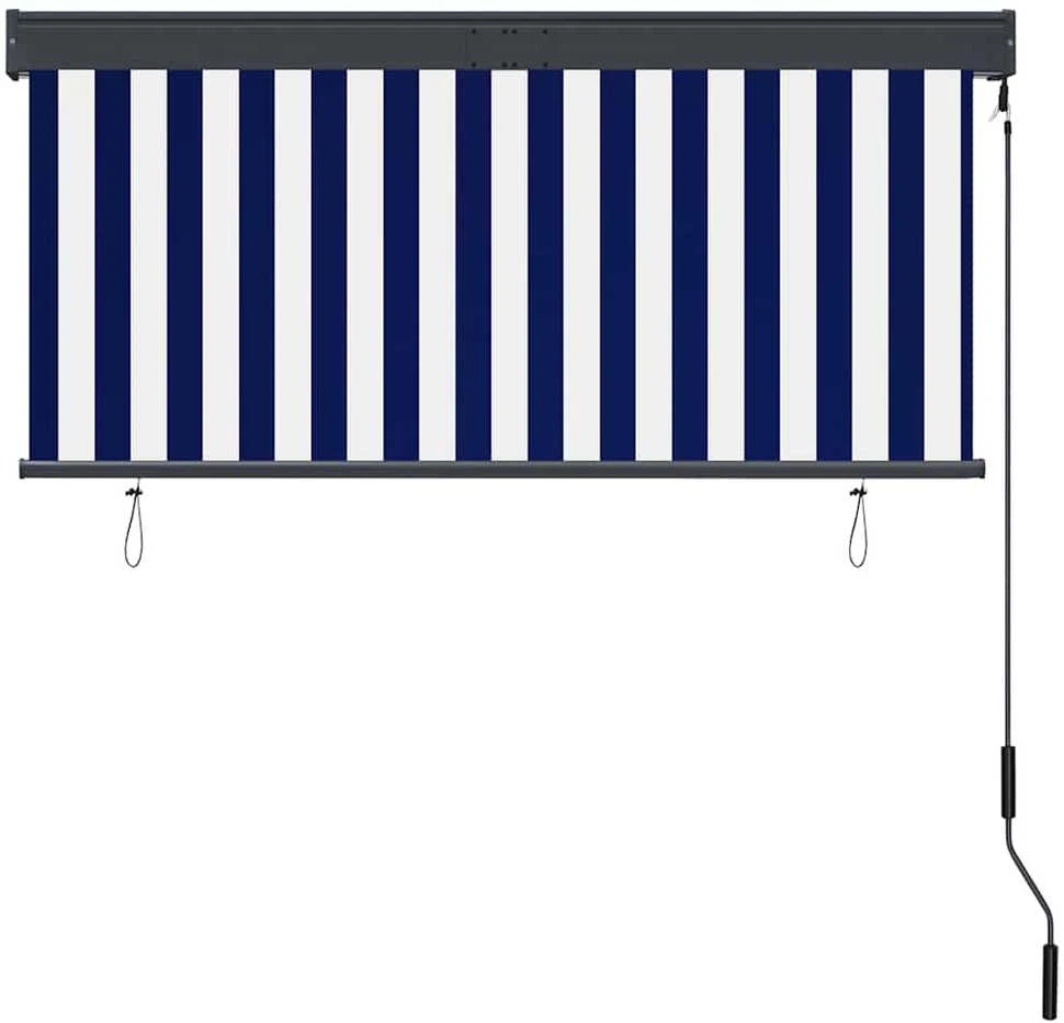 Lauko roletas, baltos ir mėlynos spalvų, 140x250cm