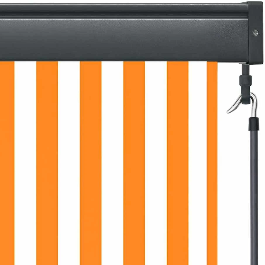 Lauko roletas, baltos ir oranžinės spalvų, 140x250cm