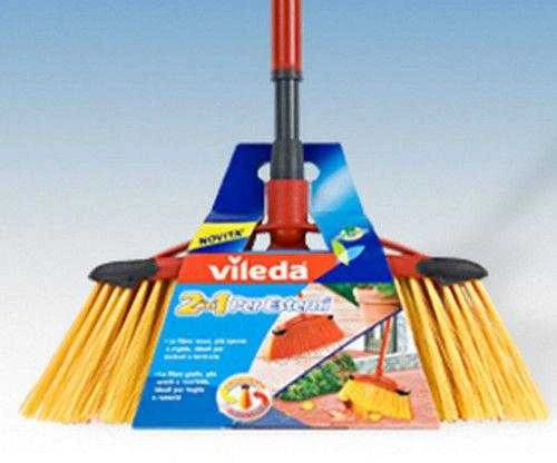 Lauko šluota su kotu Vileda 2 in 1
