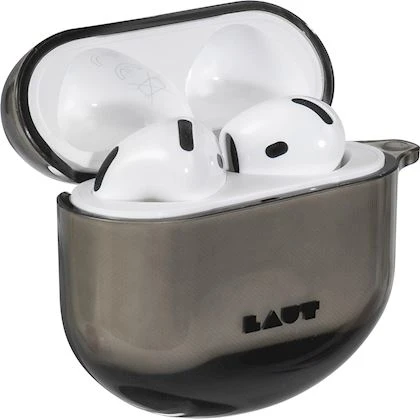 Dėklas Laut Aero Protect for AirPods 4th Gen, Juodas Cryst