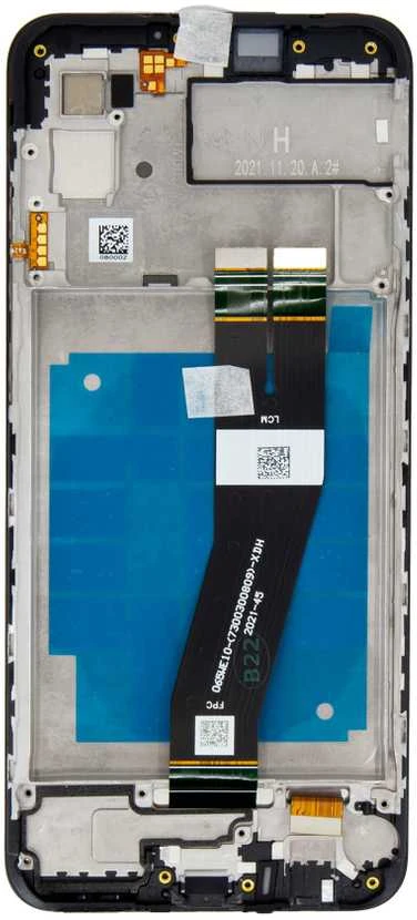 LCD ekranas + jutiklinis blokas Samsung A035G Galaxy A03 Juodas (pakeitimų paketas)