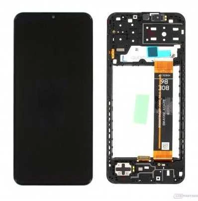 Dėklas LCD ekranas + jutiklinis blokas „Samsung A135F Galaxy A13 Juodas“ (pakeitimų paketas)