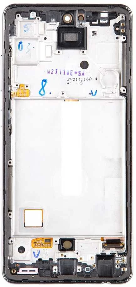 LCD ekranas + jutiklinis blokas Samsung A526/A525 Galaxy A52 Juodas (Paslaugų paketas)