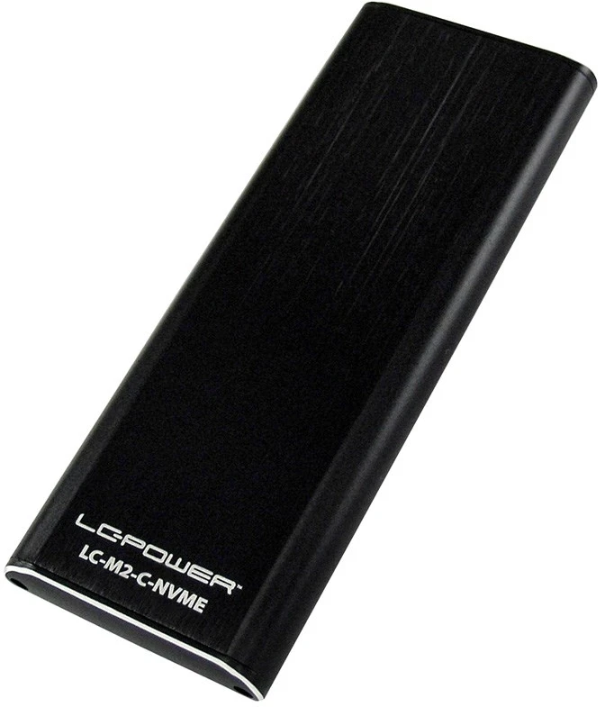 LCP LC-Power LC-M2-C-NVME saugojimo diskų korpusas SSD korpusas Juoda M.2