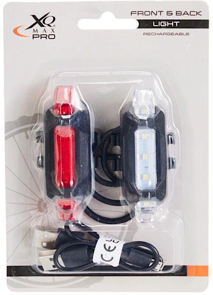 XQMAX Rinkinio LED dviračių šviesos su USB