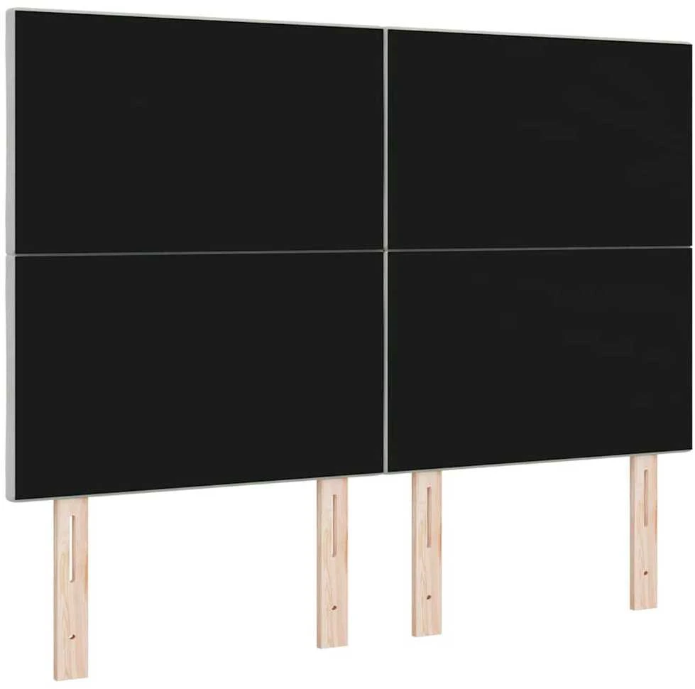 LED galvūgalis Šviesiai pilka 144 cm Aksomas