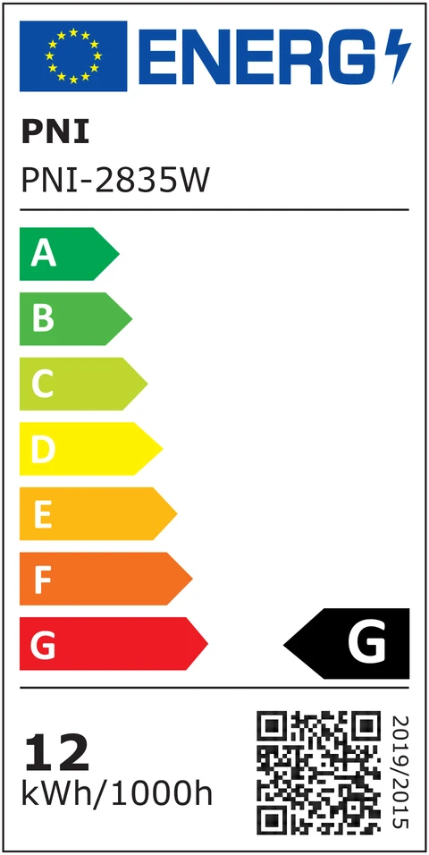 LED juosta PNI 2835W, šaltai balta, IP20, silikoninė, 5 metrų ilgio, jutiklinis mygtukas, maitinimo šaltinis 230V, reguliuojamo ryškumo, 300 LED 2835
