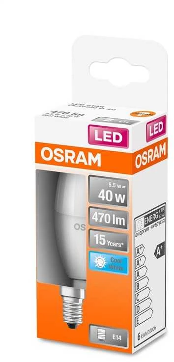 Candellux 4,9W LED lemputė LED STAR CLASSIC B 40 FR, E14, 4000K
