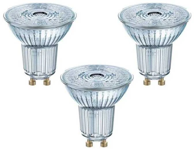 LED lempa Osram PAR16, 4,3W, GU10, 2700K, 350lm, 3vnt.