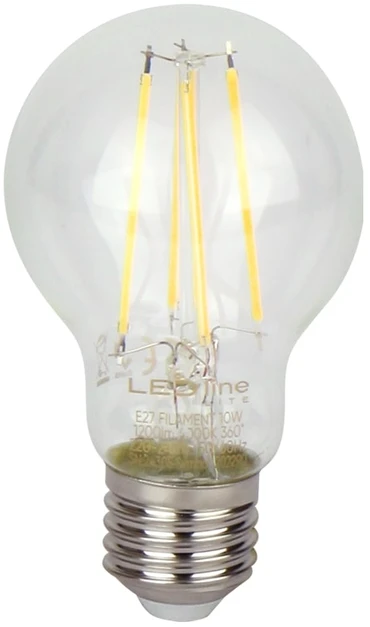 LED lemputė E27 A60 230V 10W 1200lm, neutraliai balta 4000K, LED line LITE