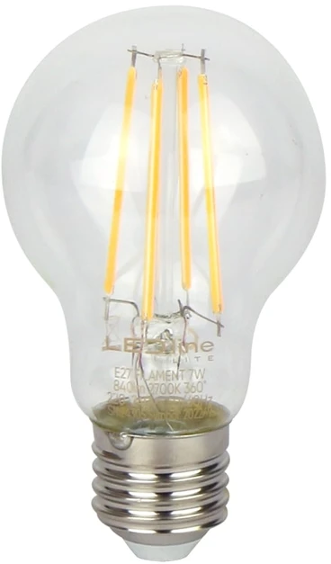 LED lemputė E27 A60 230V 7W 840lm, šiltai balta 2700K, LED line LITE