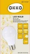 LED lemputė OKKO, A60, E27, 11 W, 1055 lm, 3000 K