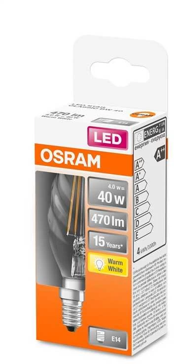 LED lemputė OSRAM, BW35, E14, 4 W, 470 lm, 2700 K
