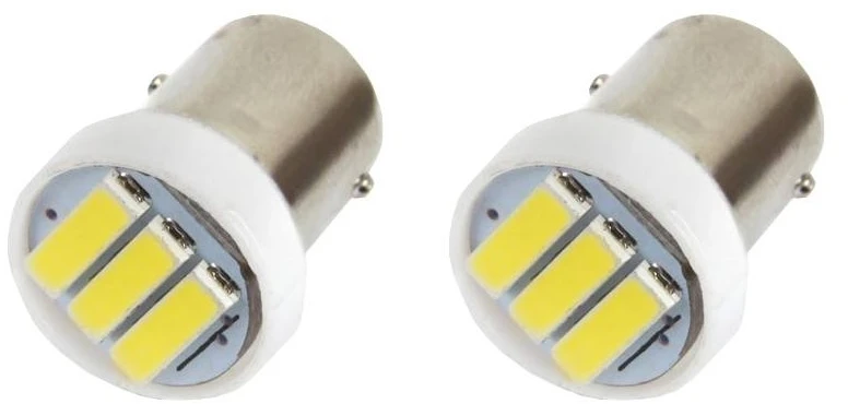 Amio LED lemputės Standard BA9s 3xSMD 7020 12V 2vnt.