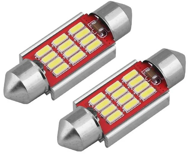 Amio LED lemputės Standard BA9s 3xSMD 7020 12V 2vnt.