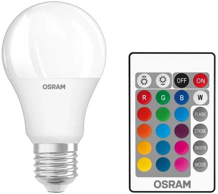 LED lemputės OSRAM, A60, E27, 9 W, 806 lm, RGBW, 2 vnt.