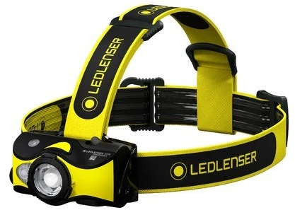 LED Lenser Ledlenser iH9R Juoda, Geltona Ant galvos tvirtinamas žibintuvėlis LED
