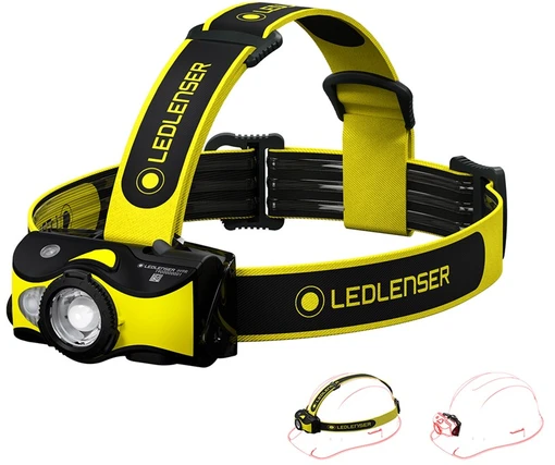 LED Lenser Ledlenser iH9R Juoda, Geltona Ant galvos tvirtinamas žibintuvėlis LED