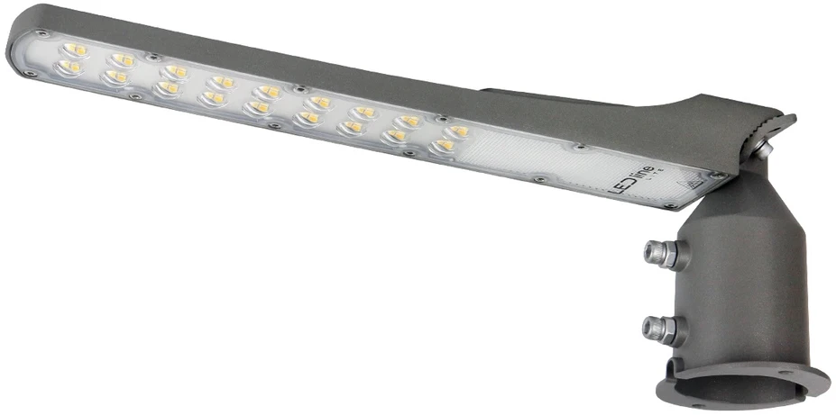 Led Line Lite Gatvės šviestuvas su foto rėle LED 230V 50W 5 000lm, 140° x 70° 4000K, pilkas, FLAMINGO, IP65, IK08
