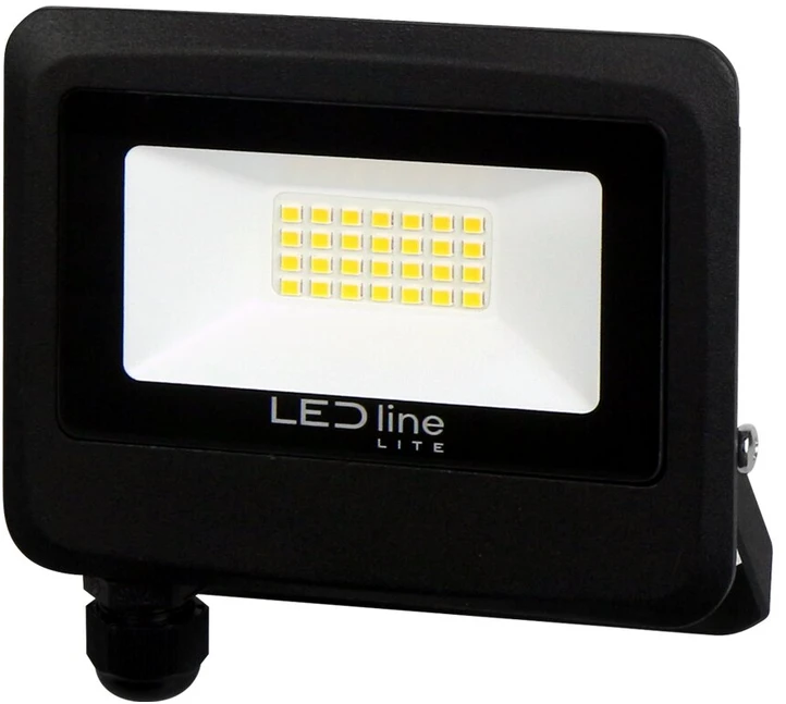 Led Line Lite Lauko šviestuvas LED 20W neutraliai balta 230Vac, 2000lm, IP65, juodas, PHOTON, LED LINE