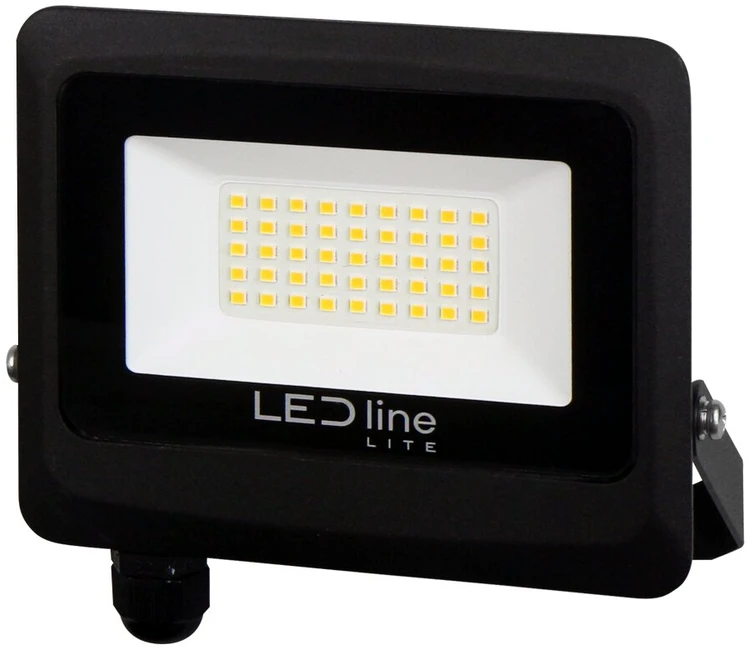 Led Line Lite Lauko šviestuvas LED 30W neutraliai balta 230Vac, 3000lm, IP65, juodas, PHOTON, LED LINE
