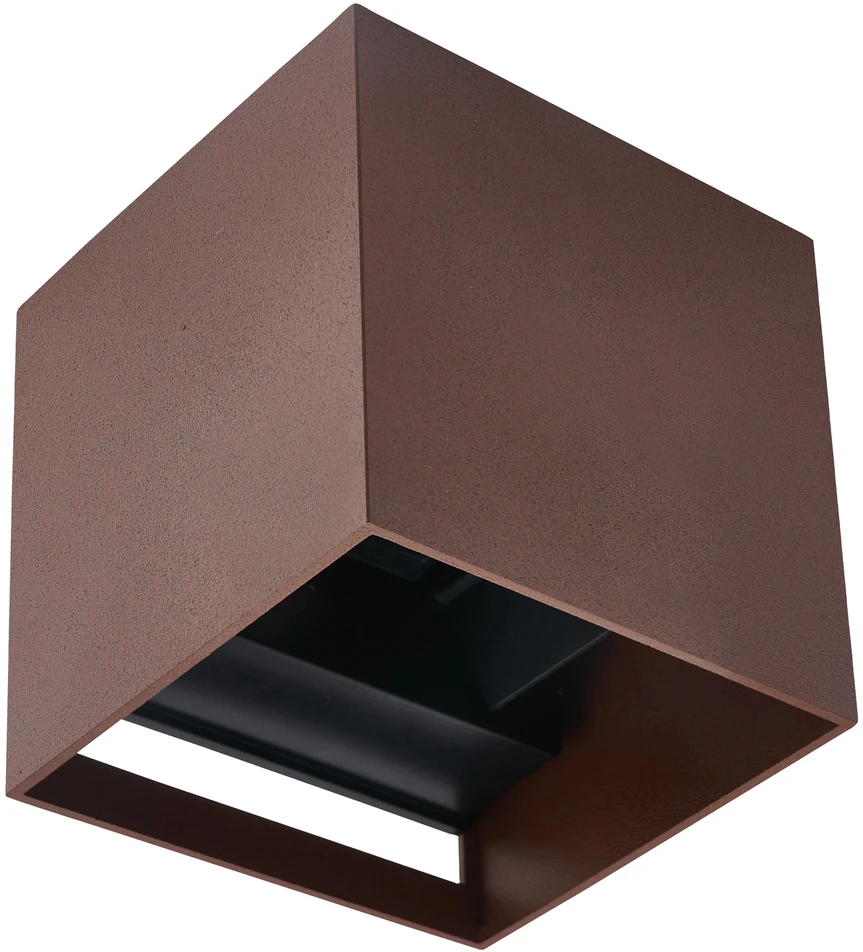 Led Line Lite Sieninis lauko šviestuvas CUBE G9 IP65, reguliuojamo švietimo kampo, corten spalvos