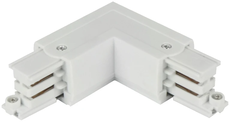 Led Line Prime Jungtis L formos 3 fazių bėgeliui LUMICANTO kairė pusė baltas
